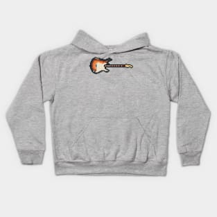 Pixel 1960 Sunburst Guitar Kids Hoodie